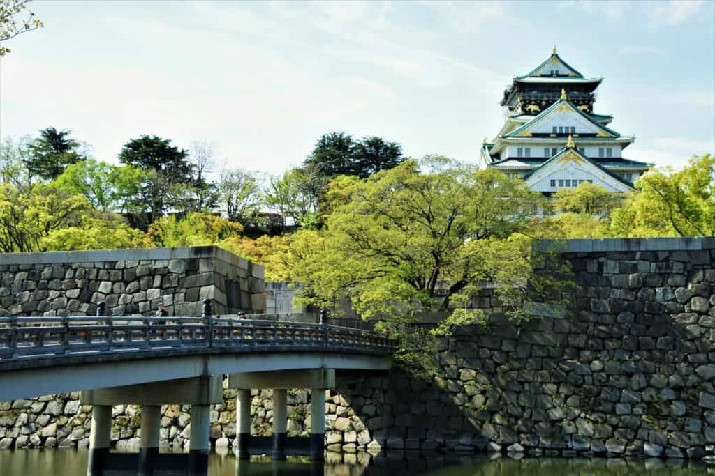 Osaka Castle in the morning during a one day in Osaka itinerary